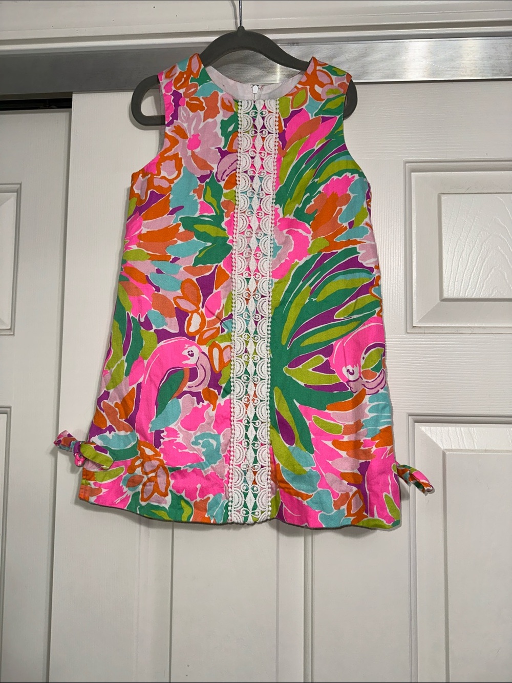 Lilly Pulitzer Girls Sleeveless Tropical Print Dress